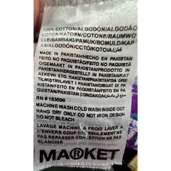 Market Studios Rainbow Good Day Basketball Tee Shirt Big Graphic Y2K M - Picture 5 of 7